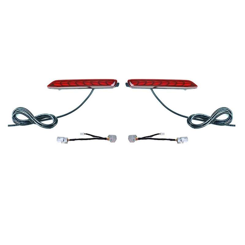 Car LED Rear Bumper Fog Lights Brake Lights Dynamic Turn Signal Lights for ALPHARD/VELLFIRE 20 Serie