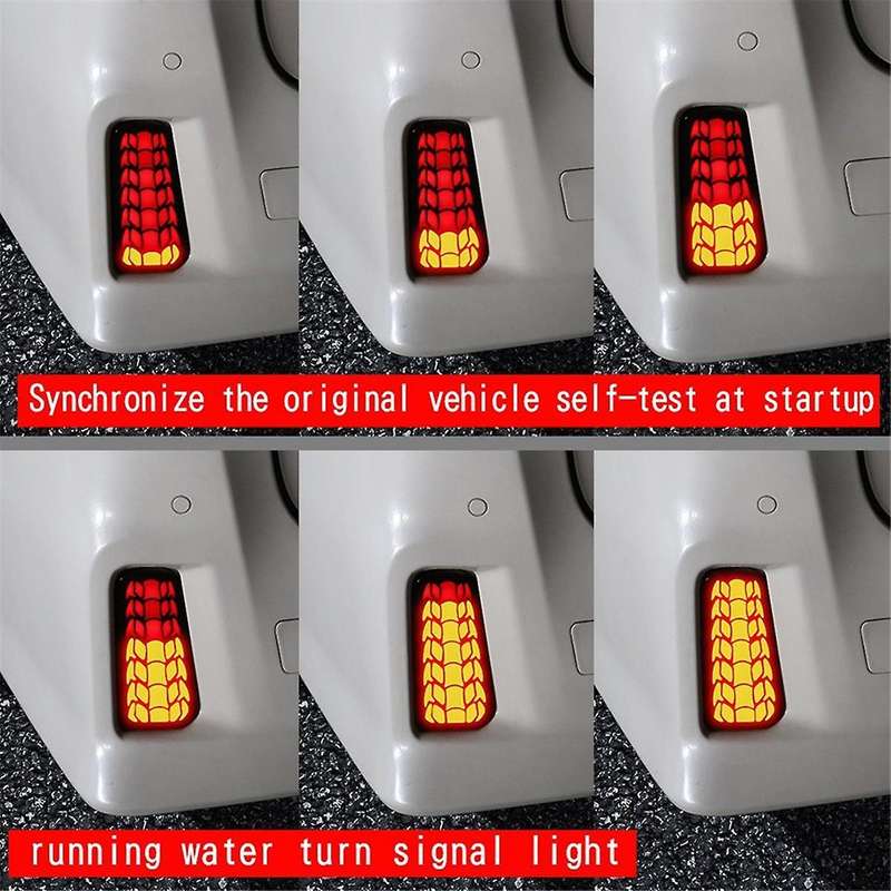 Car LED Rear Bumper Fog Lights Brake Lights Dynamic Turn Signal Lights for ALPHARD/VELLFIRE 30 Serie