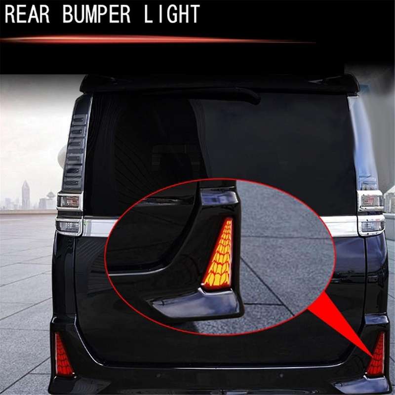 Car LED Rear Bumper Fog Lights Brake Lights Dynamic Turn Lights for VOXY/NOAH 80 Series