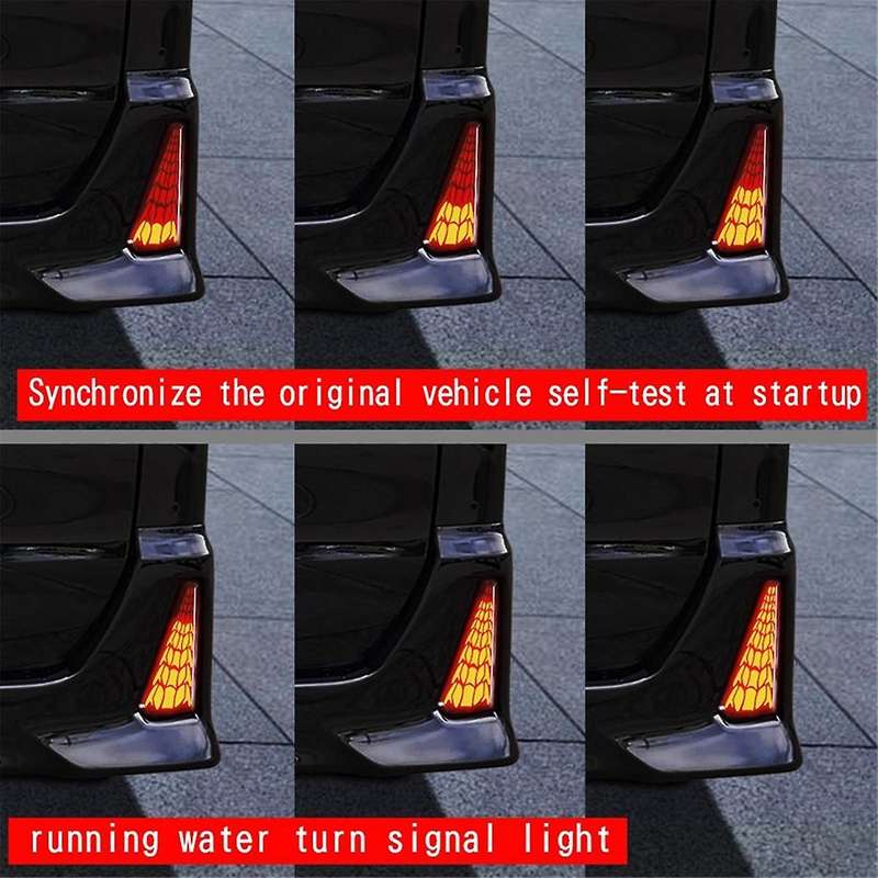 Car LED Rear Bumper Fog Lights Brake Lights Dynamic Turn Lights for VOXY/NOAH 80 Series
