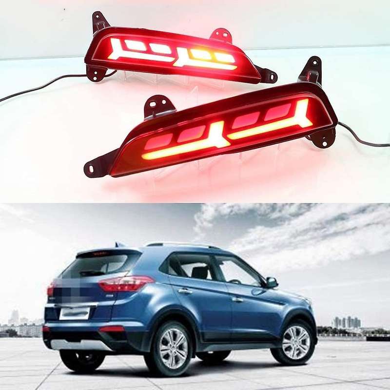 Car LED Rear Bumper Light Reflector Light Rear Driving Brake Light Lamp Assembly for IX25 2014-2017