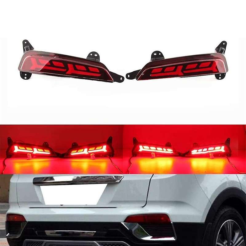 Car LED Rear Bumper Light Reflector Light Rear Driving Brake Light Lamp Assembly for IX25 2014-2017