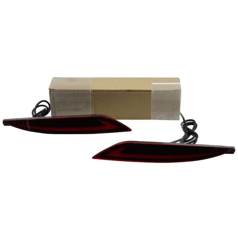 Car LED Rear Bumper Reflector Brake Light Turn Signal Light Tail Led Warning Lamp for 2010-2015