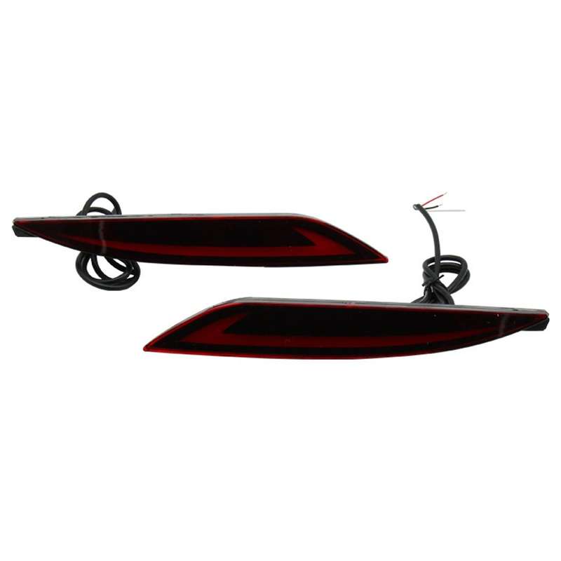 Car LED Rear Bumper Reflector Brake Light Turn Signal Light Tail Led Warning Lamp for 2010-2015