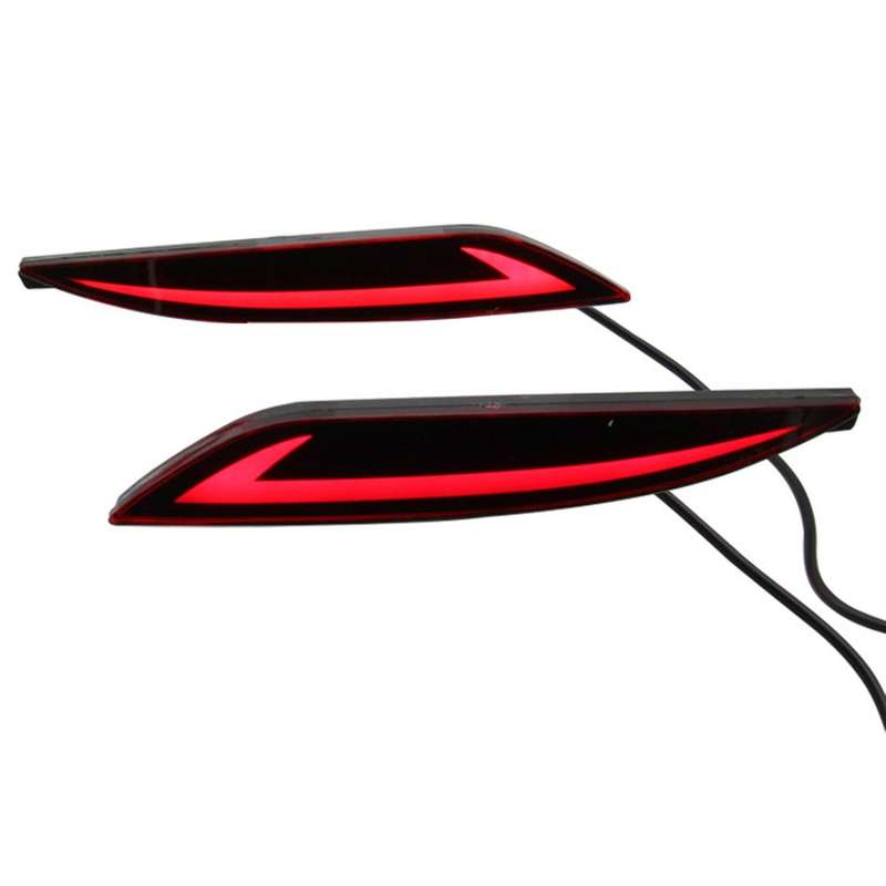 Car LED Rear Bumper Reflector Brake Light Turn Signal Light Tail Led Warning Lamp for 2010-2015