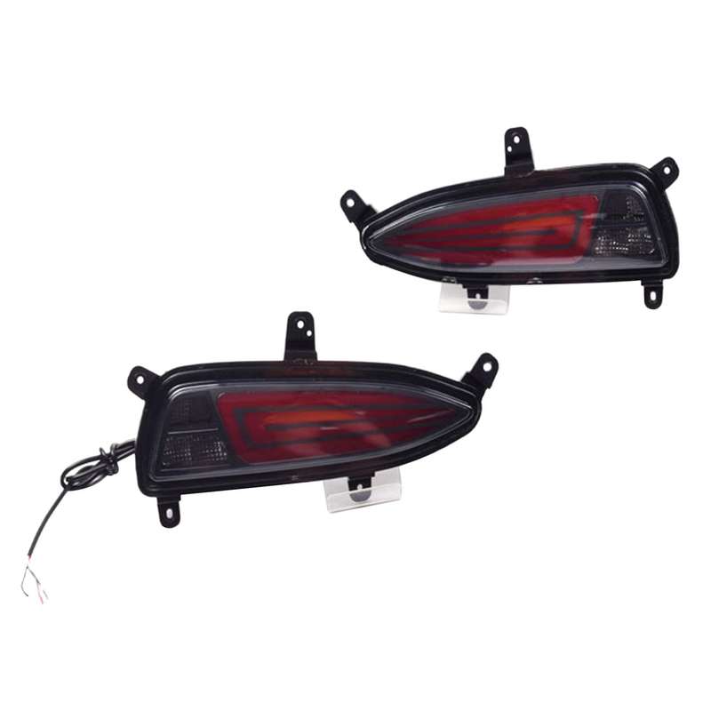 Car LED Rear Bumper Light Reflector Fog Brake Lamp Turn Singal Indicator Light for I20 2018-2020