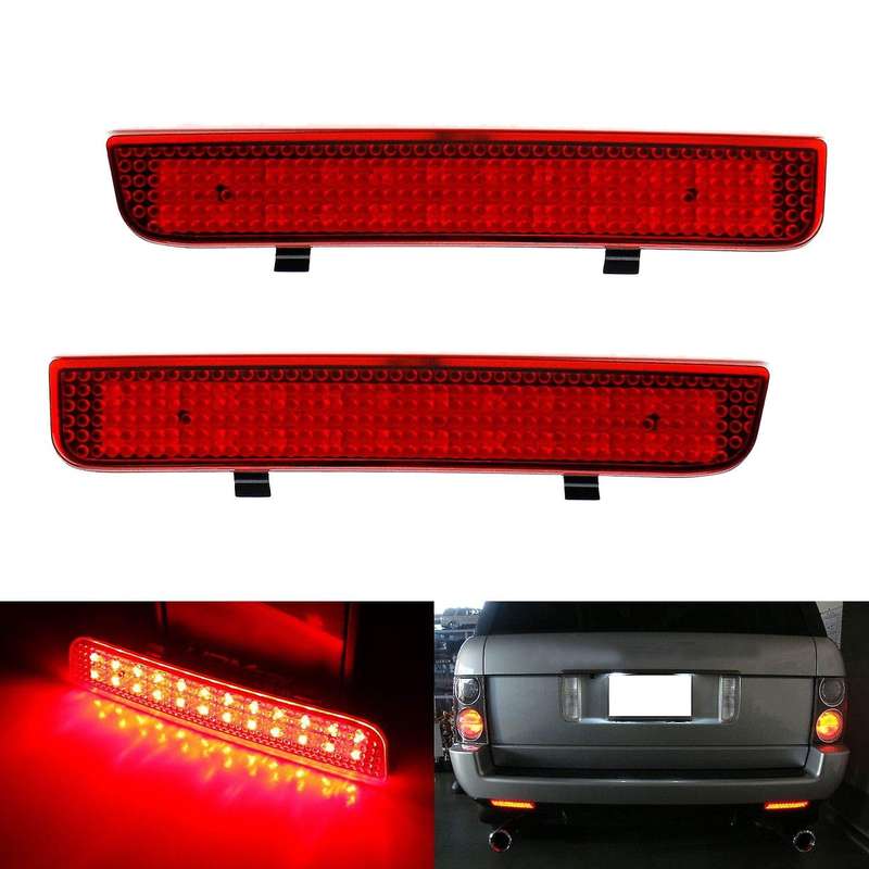 Car LED Rear Bumper Light Tail Brake Reflector for Range 2003-2012 2 LR2 2008-2015