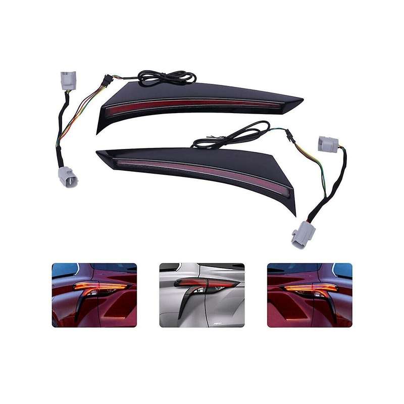 Car Led Rear Bumper Marker Tail Lights Brake Signal Drl for Sienna 2021-2023
