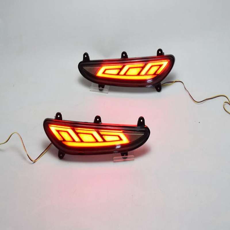 Car Led Rear Bumper Light Turn Signal Fog Lamp Brake Driving Light Reverse for I20 2016-2017