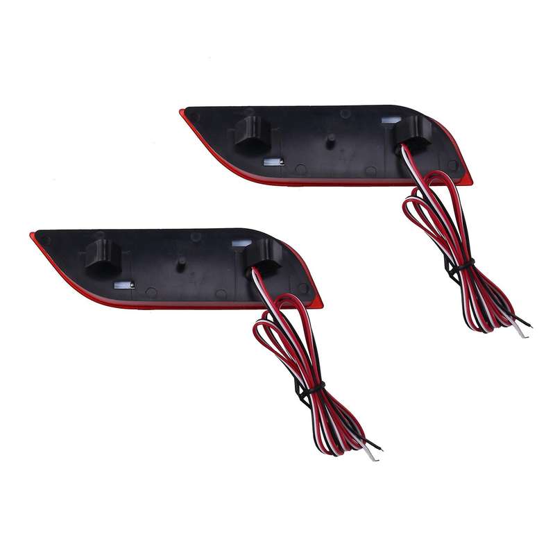 Car LED Rear Bumper Reflector Light Auto Driving Brake Fog Trim Tail Lamp for