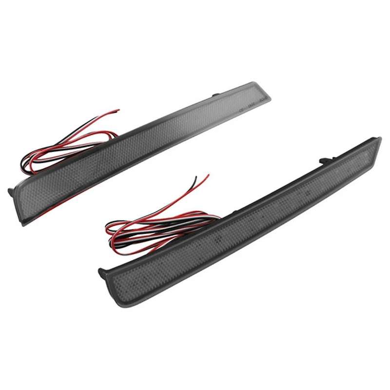 Car LED Rear Bumper Reflector Light Taillight Fog Light Brake Light for Vellfire 40 Series 2023+ Bla