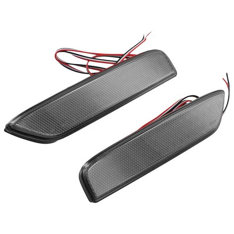 Car LED Rear Bumper Reflector Light Taillight Fog Light Brake Light for Alphard 40 Series 2023+ Blac