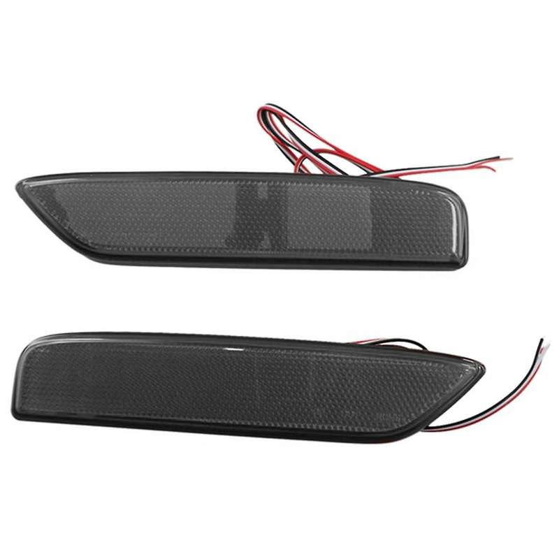 Car LED Rear Bumper Reflector Light Taillight Fog Light Brake Light for Alphard 40 Series 2023+ Blac