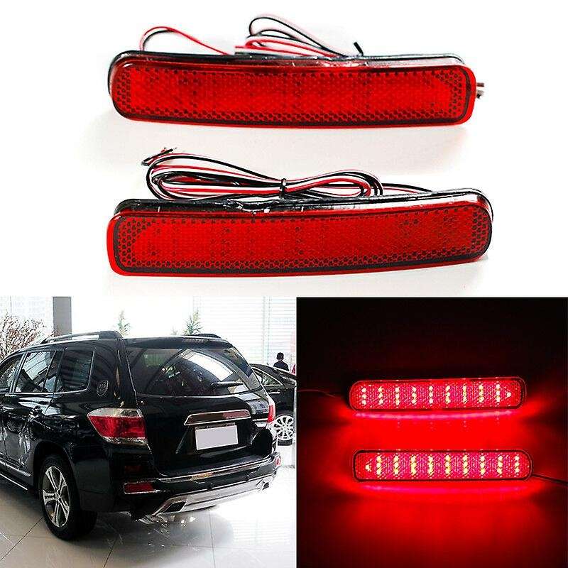 Car LED Rear Bumper Reflector Lamp Tail Light Lamps Warning Lights Stop Brake Lamp for 2011-2014