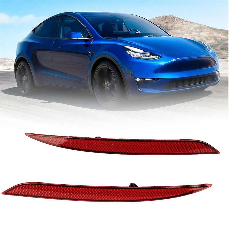 Car LED Rear Bumper Reflector Light Fog Light Brake Light 1495817-00-C 1495818-00-C for Model Y 2020