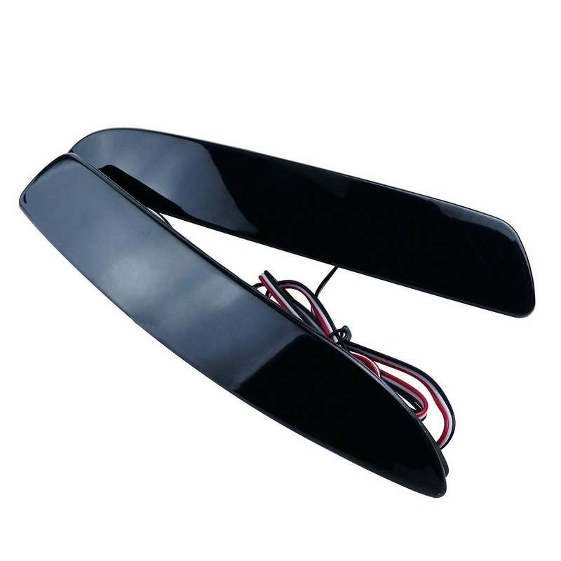 Car LED Rear Bumper Reflector Light Black Smoked Lens for E70 X5 2006-2013 63147158949 63217158950