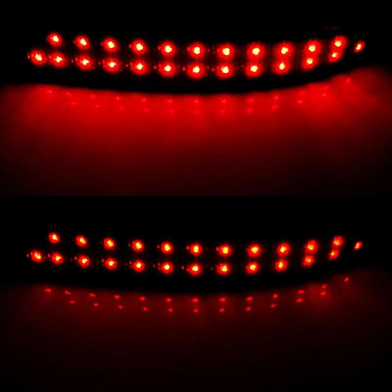 Car LED Rear Bumper Reflector Light Black Smoked Lens for E70 X5 2006-2013 63147158949 63217158950