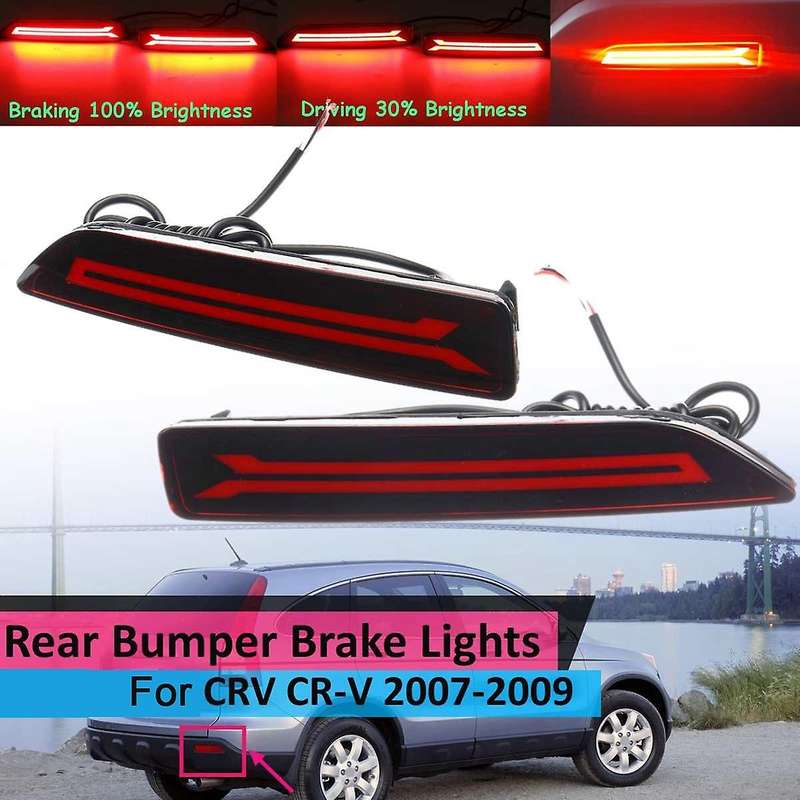 Car LED Rear Bumper Tail Light Reflector Light Parking Brake Light Fog Light for 2007-2009