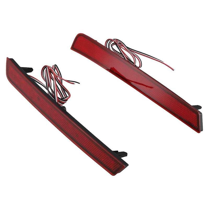 Car LED Rear Bumper Reflector Light Taillight Fog Light Brake Light for Vellfire 40 Series 2023+ Red