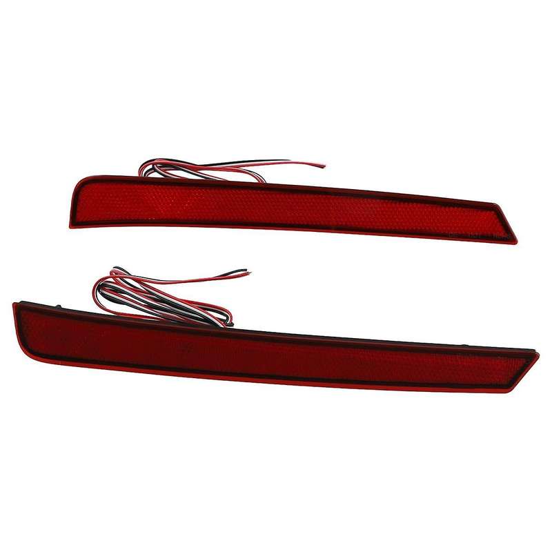 Car LED Rear Bumper Reflector Light Taillight Fog Light Brake Light for Vellfire 40 Series 2023+ Red