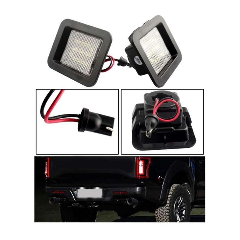 Car LED Rear License Number Plate Light Lamps for 2015-2018 Car Accessories
