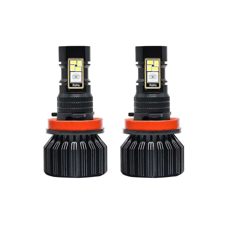 Car Led Rgb Headlight App Bluetooth-compatible Control Multi Colors Led Fog Lights Bulbs ,h8 H9 H11
