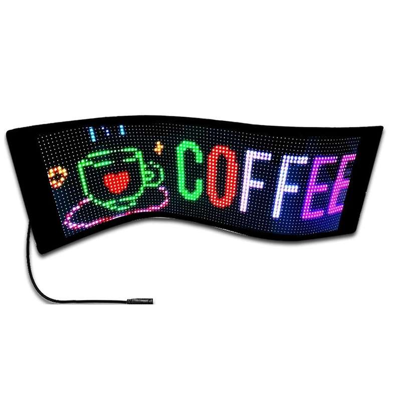 Car Led Screen Signage Flexible Display Scrolling Information Advertising Light Board Rear Window A