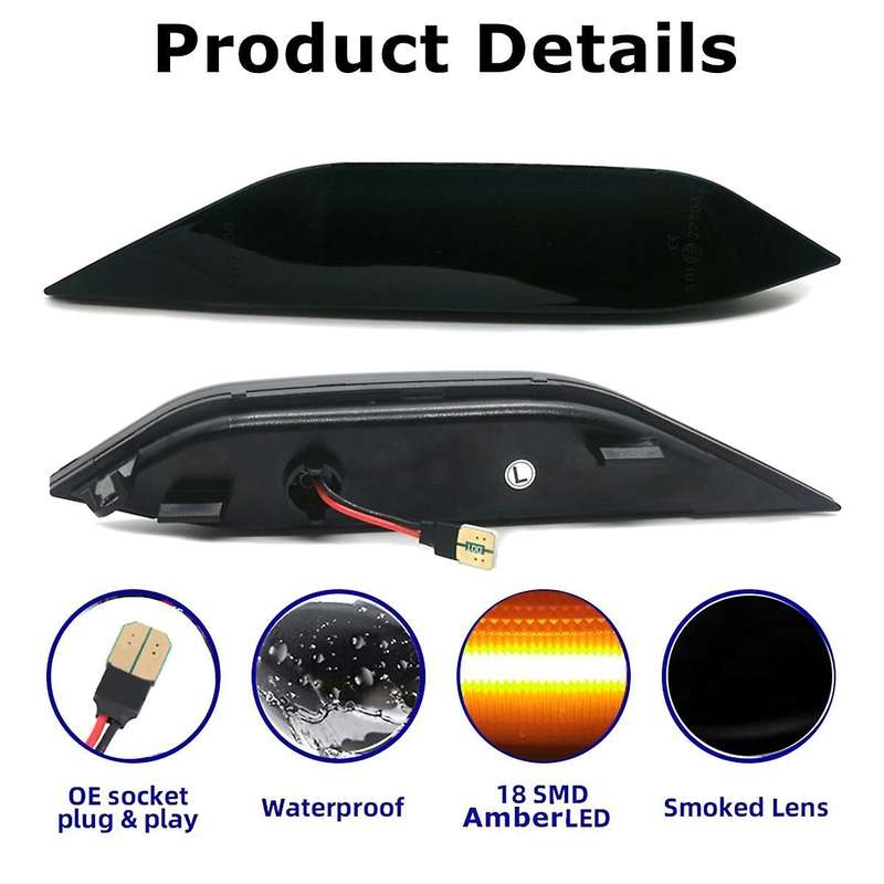 Car LED Side Marker Light Turn Signal Blinker Indicator Lamps 95863107200 95863107100 for 958 2011-2