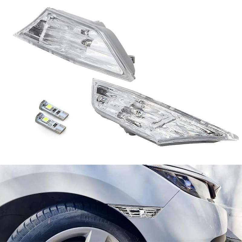 Car Led Side Marker Turn Signal Lamp with T10 Bulbs for Honda Civic 2016 2017 2018 2019