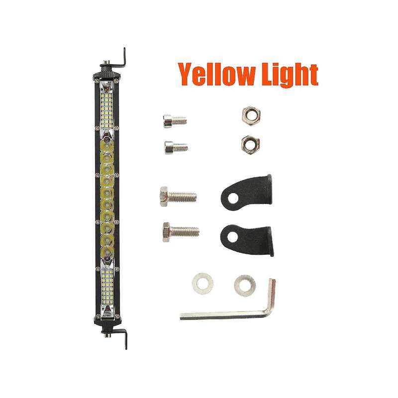 Car Led Single Spotlight Off-road Light Truck Headlight Long Bar Center Grille Spotlight Grille Lic