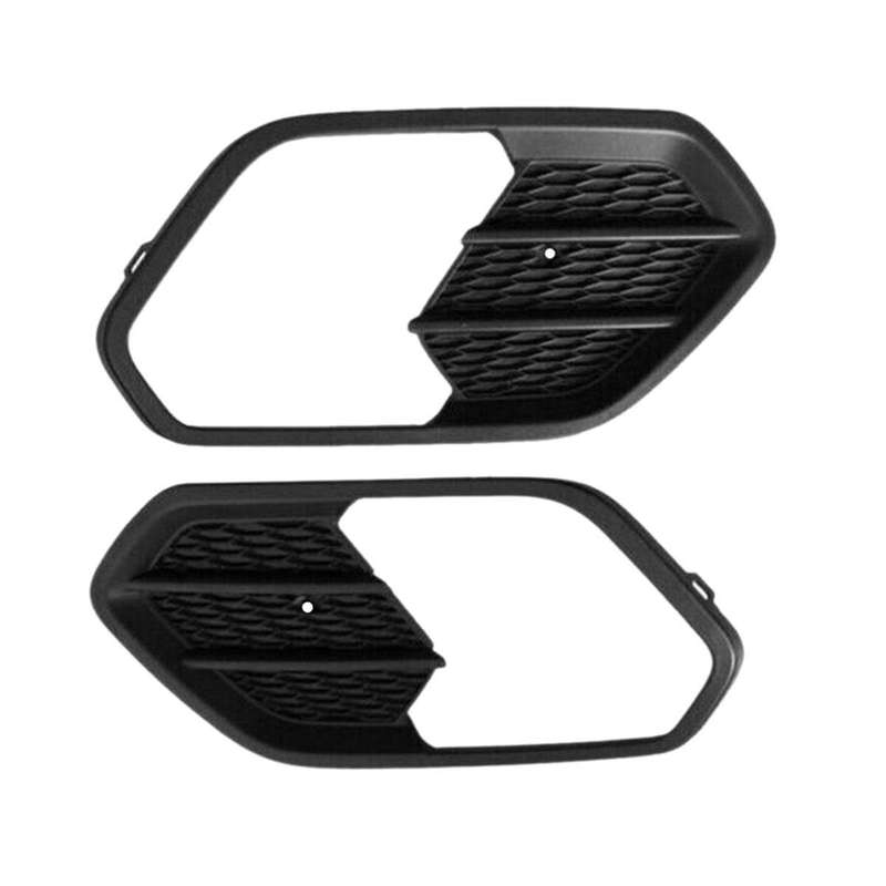 Car Left & Right Front Bumper Fog Light Lamp Frame Grille Cover for Escape Kuga 2017-2019