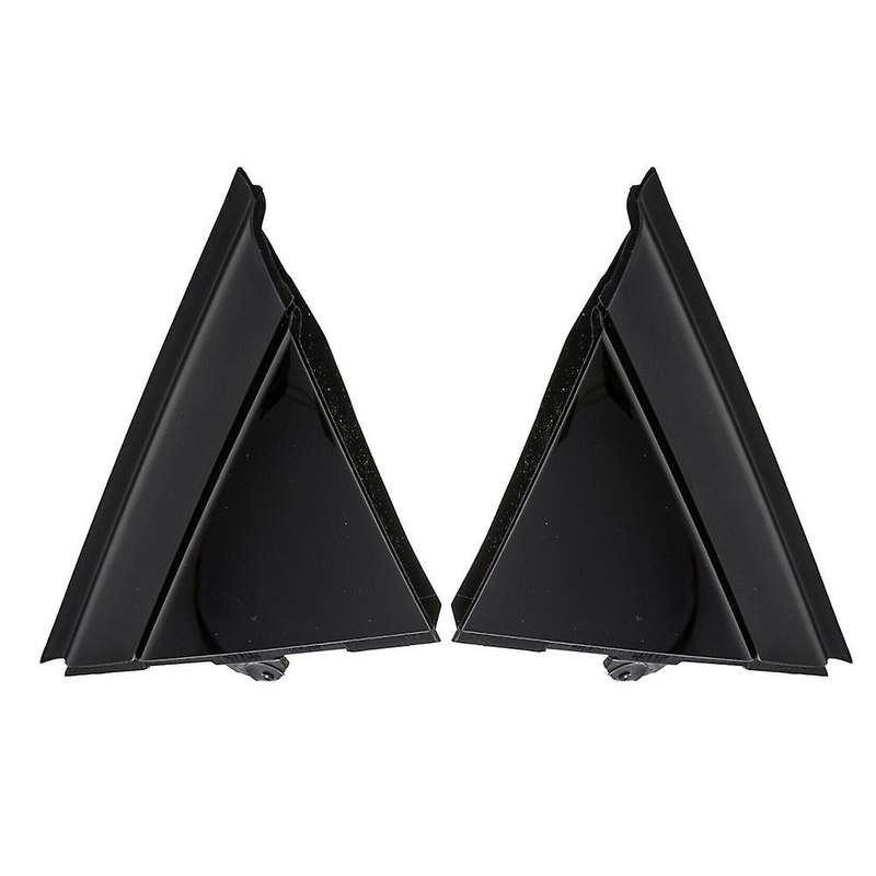 Car Left & Right Door Mirror Flag Cover Molding Triangle Cover