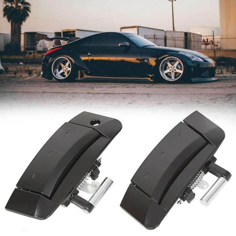 Car Left & Right Outside Exterior Black Door Handle for 350z 2003-2009 80607-cd41e 80607-cd41d