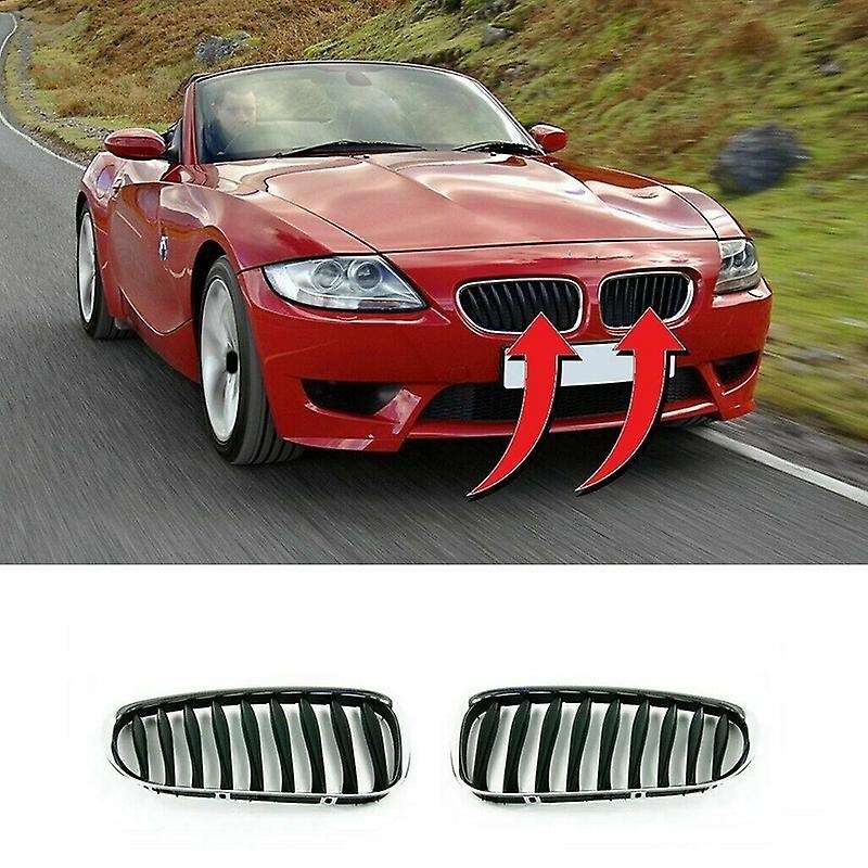 Car Left & Right Front Bumper Kidney Grille for  E85 E86 Z4 2003-2008 51137051958 51137051957