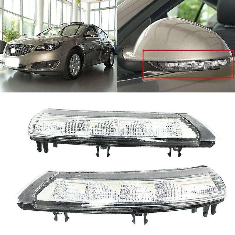 Car Left & Right LED Rearview Mirror Turn Signal Lights Lamp Car-Styling for Regal 2011-2016