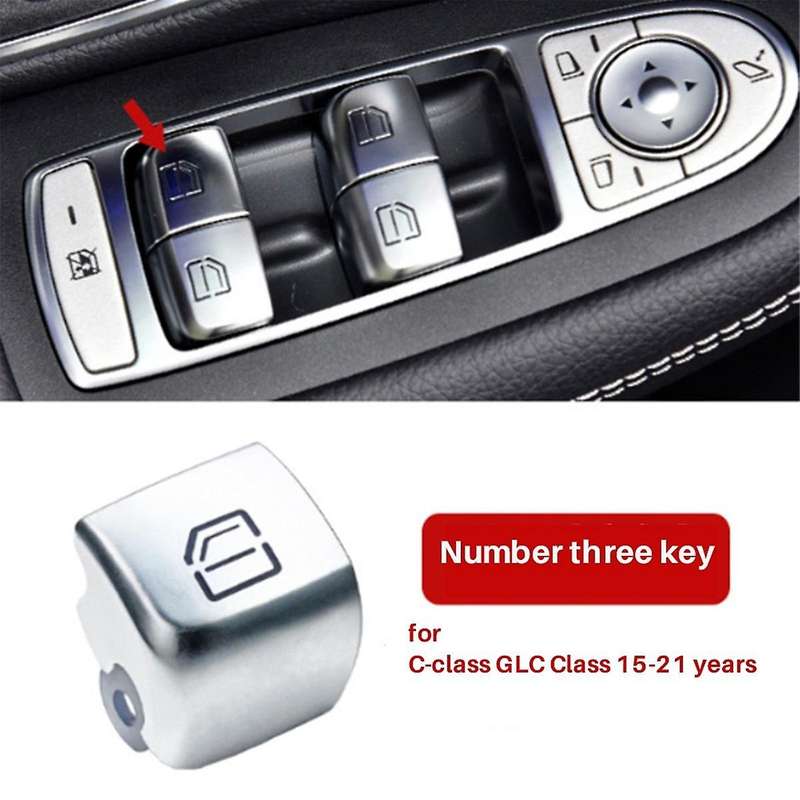 Car Left Driver Door Window Switch Repair Button Cover 2059056811 for - C-CLASS W205 GLC W253 2015-2