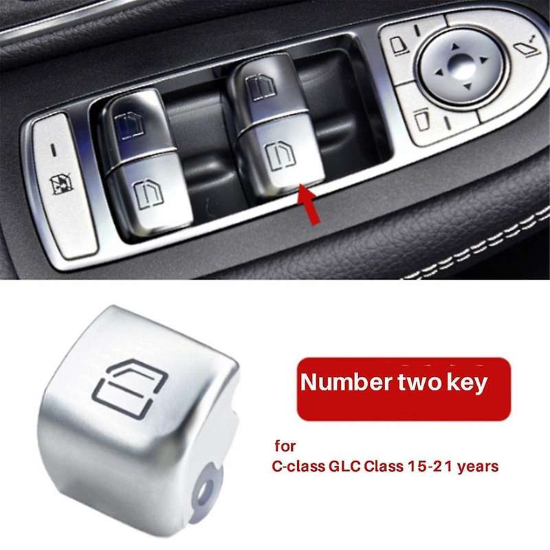 Car Left Driver Door Window Switch Repair Button Cover 2059056811 for - C-CLASS W205 GLC W253 2015-2