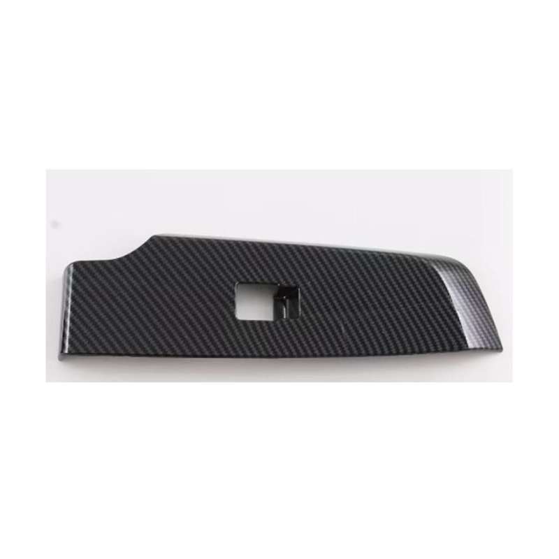 Car Left Drive Carbon Fiber Abs Interior Door Bowl Frame Cover Glass Switch Panel for 2022 2023