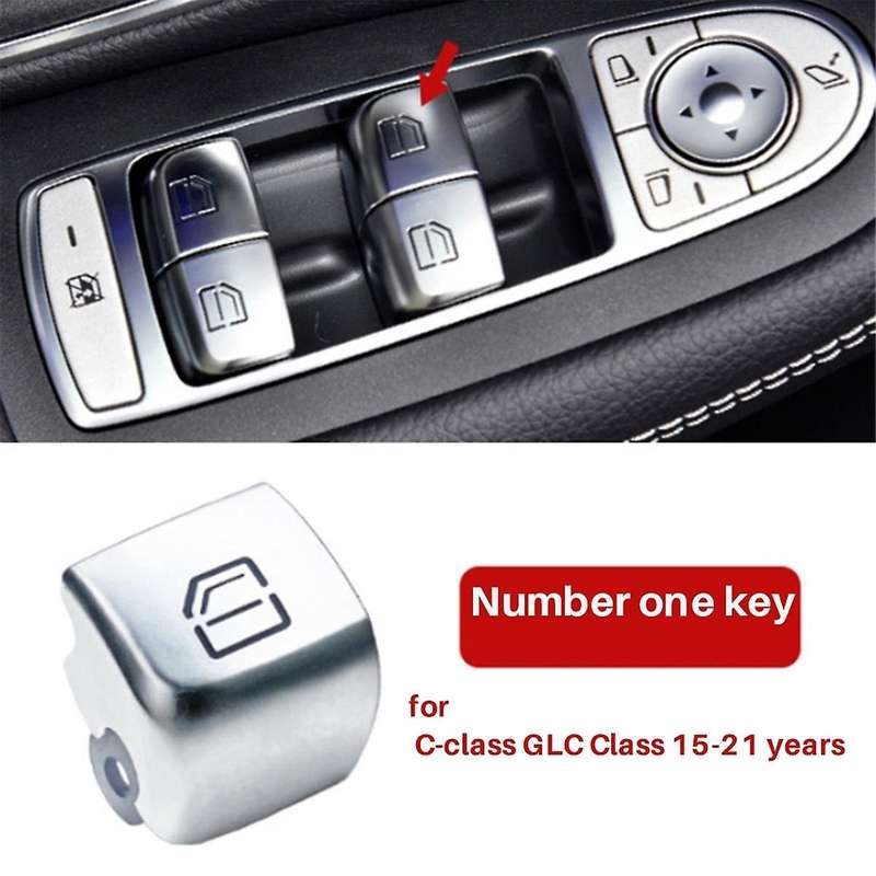 Car Left Driver Door Window Switch Repair Button Cover 2059056811 for - C-CLASS W205 GLC W253 2015-2