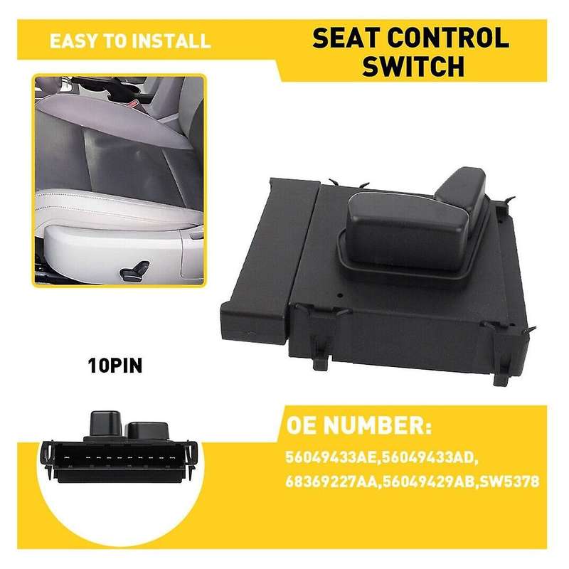 Car Left Driver Side Car Power Seat Control Switch 56049433ae for Grand 2005-2019 Ram