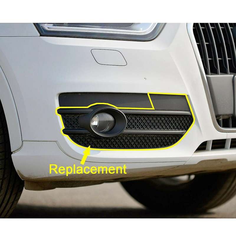Car Left Front Bumper Fog Lamp Grille Fog Lamp Frame for - Q3 2012 - 2017 8U0807681A 8U0807682A (EU