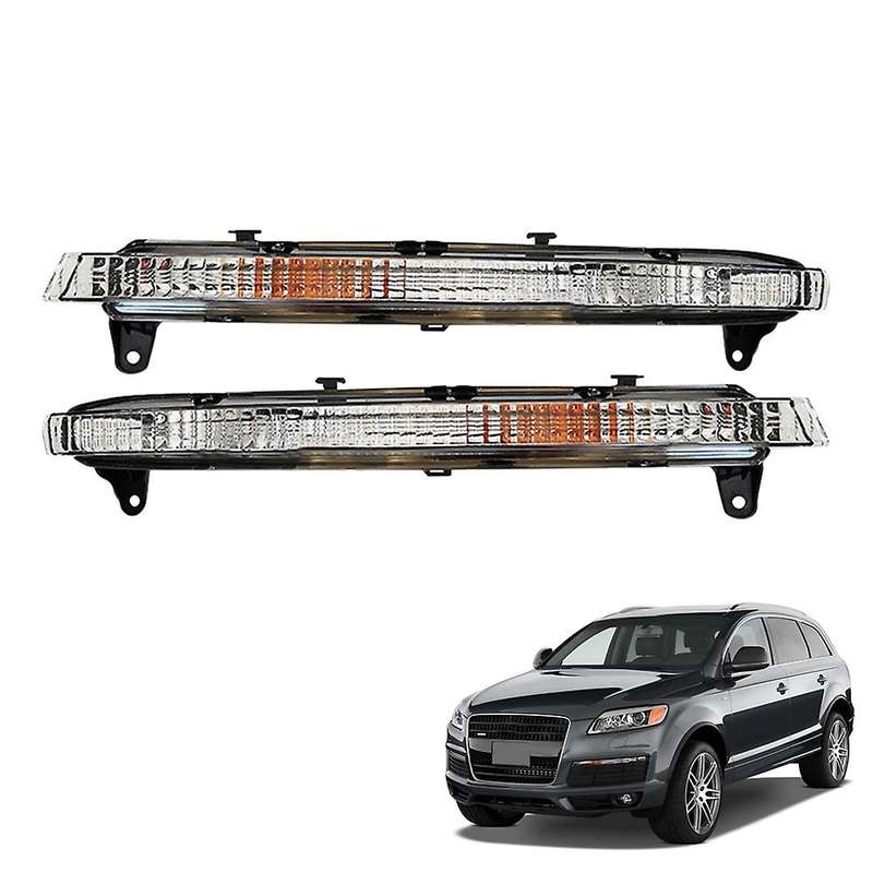 Car Left Front Bumper Turn Signal Light Driving Fog Light Shell for- 2006-2009 Daytime Running Light