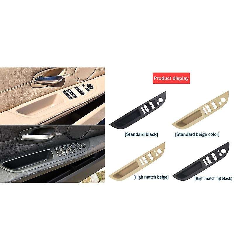 Car Left Front Door Lift Panel Cover Door Armrest Panel for - 5 Series E60 51416983705 Black High ma
