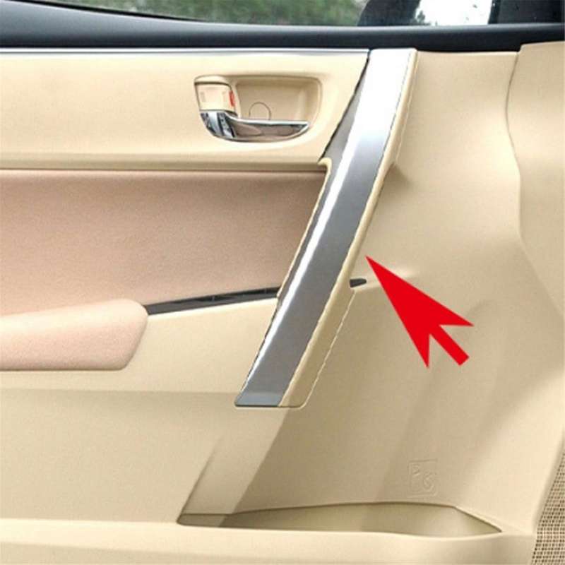 Car Left Front Inner Door Handle for LEVIN 2014-2018 Car Door Inner Armrest Cover Carbon Fiber
