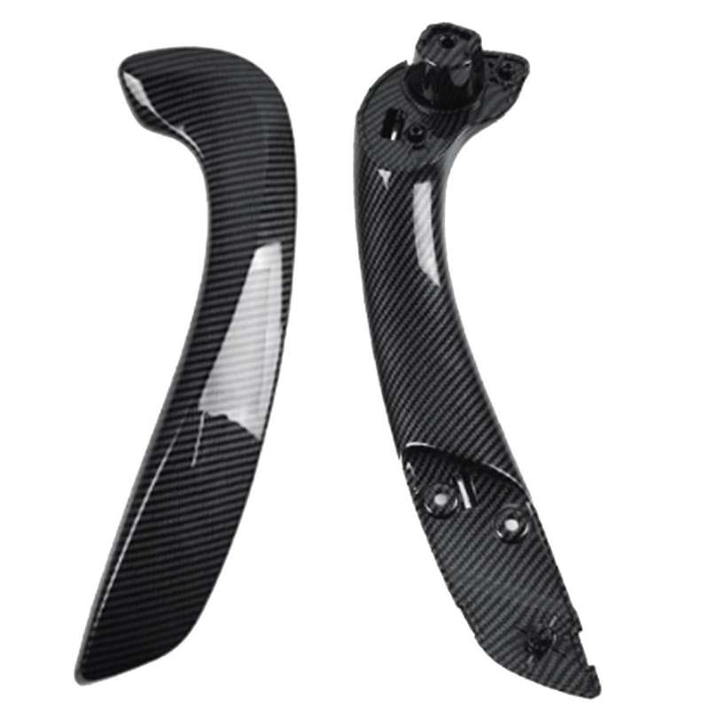 Car Left Front Inner Door Handle Assembly 809540001R 809600007R for 3 2008-2016 Carbon Fiber Pattern