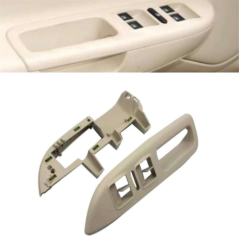 Car Left Front Window Lift Panel Switch Cover+Base Bracket Plate 1Z1867175 1Z1867171 for 2004-2013 L