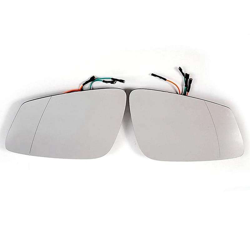 Car Left Heated Glass Rearview Mirror Reversing Rearview Mirror Side Wing Mirror Glass for - F01 F02