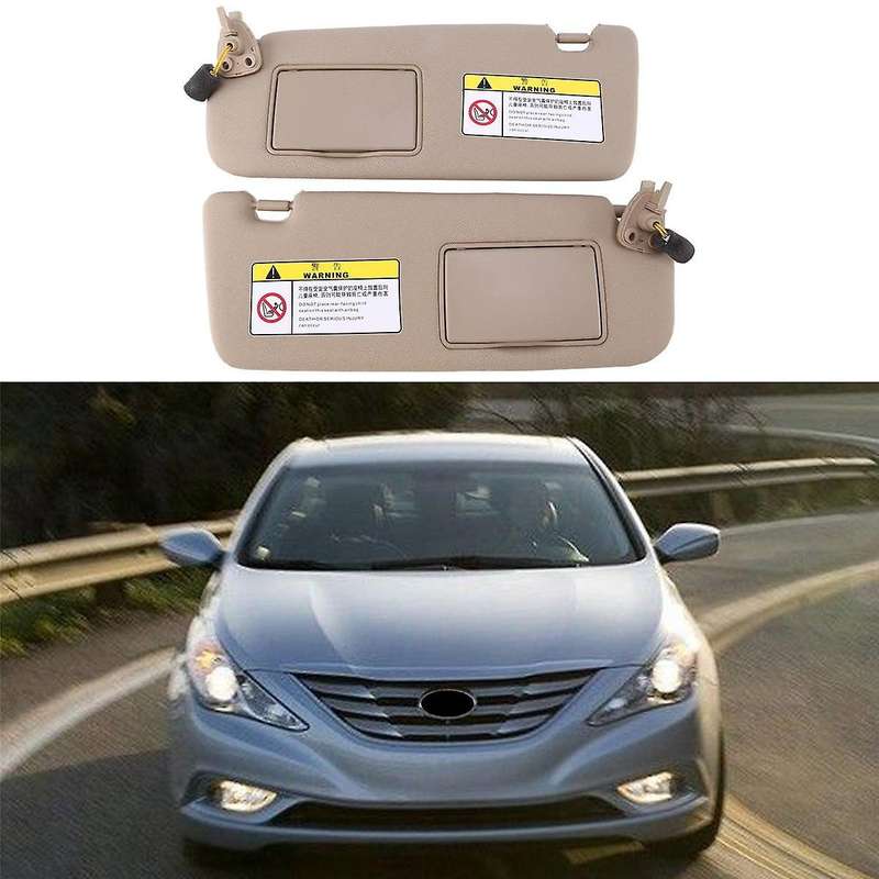 Car Left Inner Sun Visor Sunshade Mirror 85201-0r300 for Nfc 2005-2009 Beige Shade