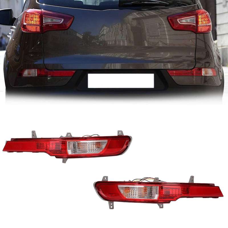 Car Left Rear Bumper Fog Light Parking Warning Reflector LED Taillights for 2011 2012 2013 2014