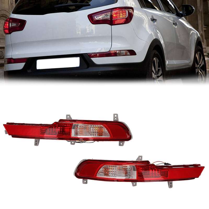 Car Left Rear Bumper Fog Light Parking Warning Reflector LED Taillights for 2011 2012 2013 2014